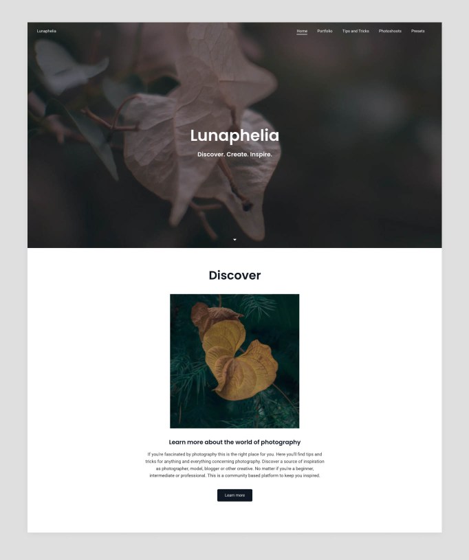 Sites portfolios de photographes